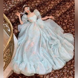 Selkie Mint Julep Bloom Gown Sz XS NWT